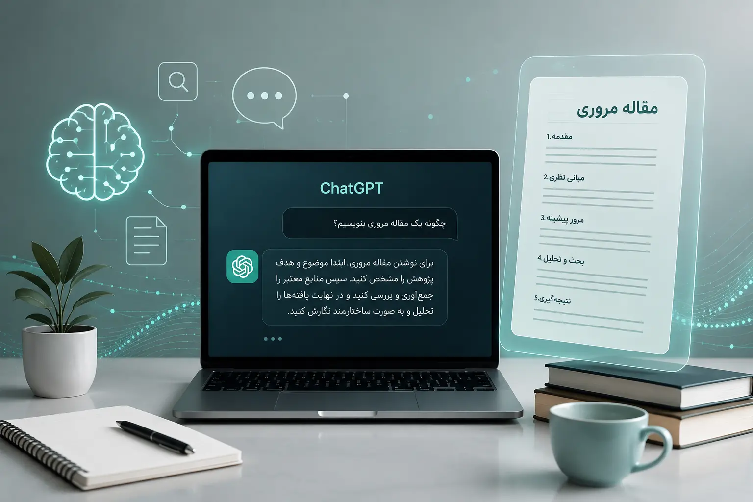 چگونه با ChatGPT مقاله مروری بنویسیم؟