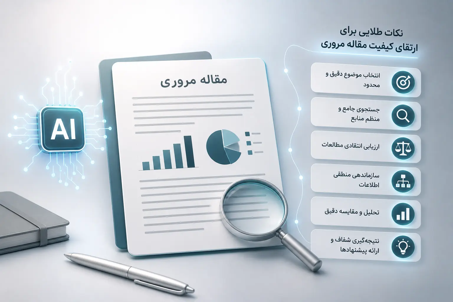 نکات طلایی برای ارتقای کیفیت مقاله مروری