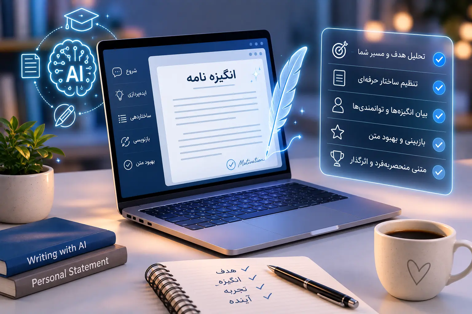 آموزش نوشتن انگیزه نامه با هوش مصنوعی