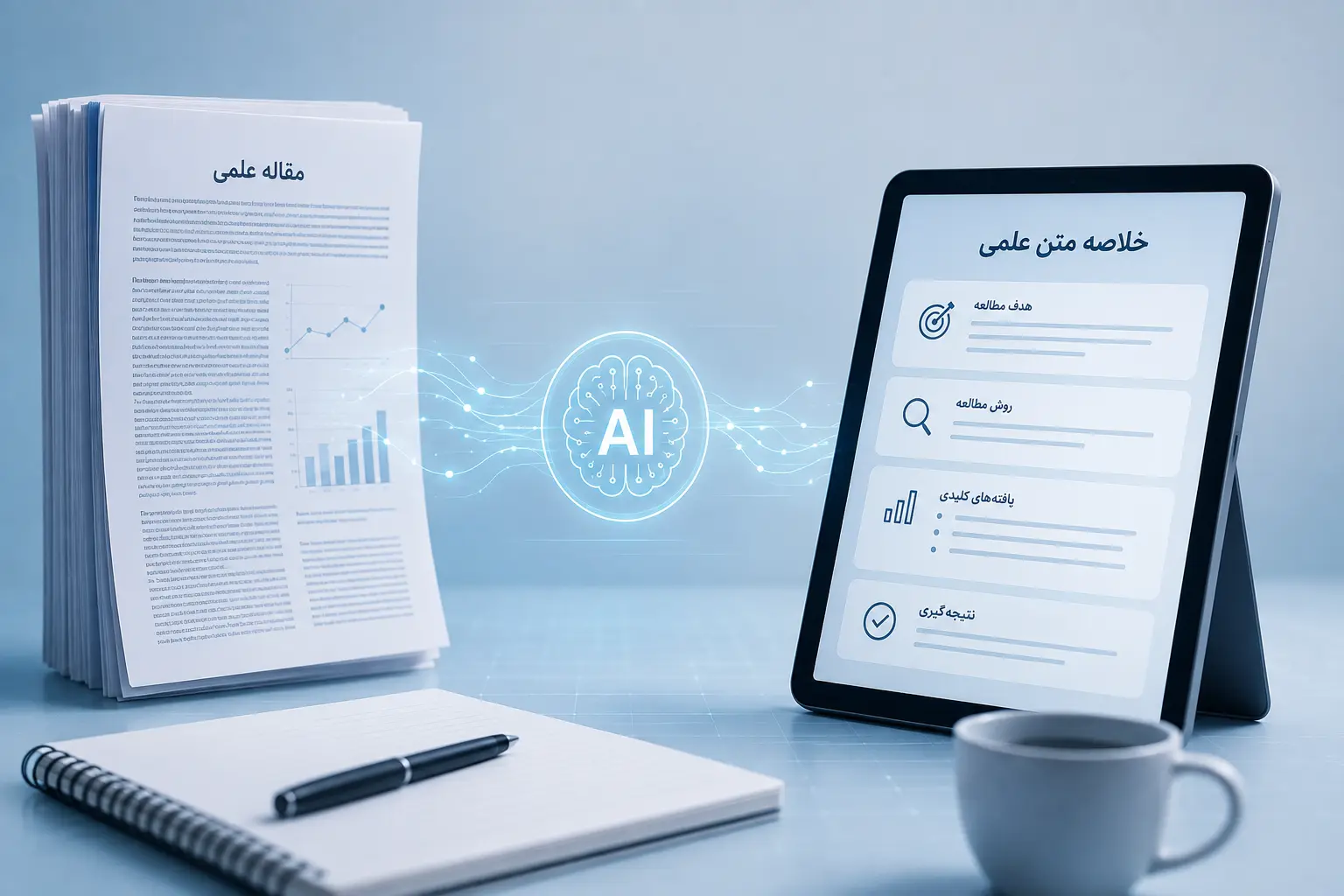 تحلیل و خلاصهسازی متون علمی