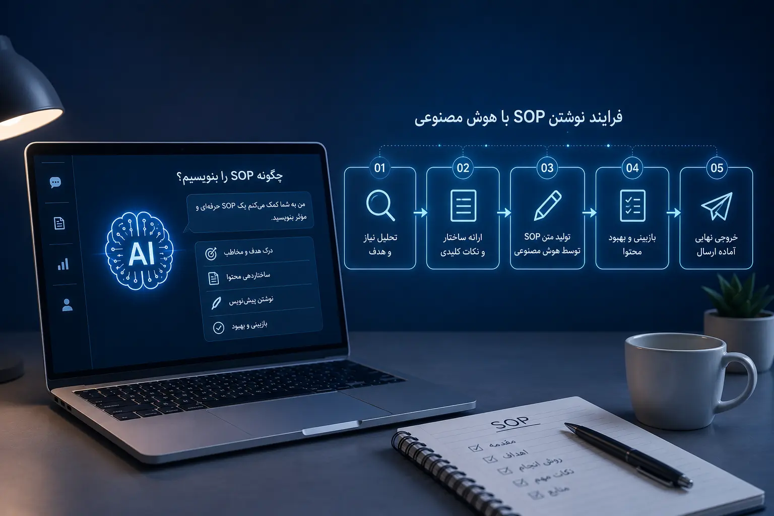 چگونه SOP را با هوش مصنوعی بنویسیم؟