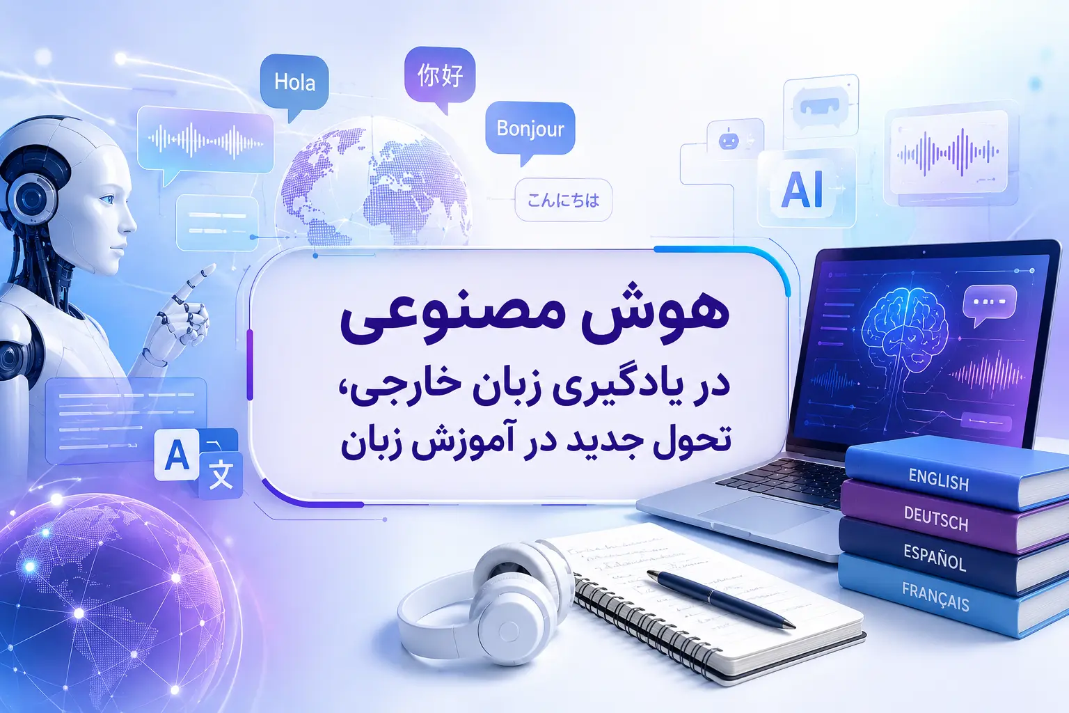 هوش مصنوعی در یادگیری زبان خارجی، تحول جدید در آموزش زبان